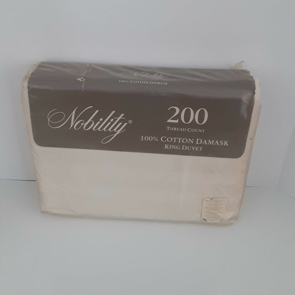 Vintage Nobility King Damask Duvet 104x88" Traditional Comfort